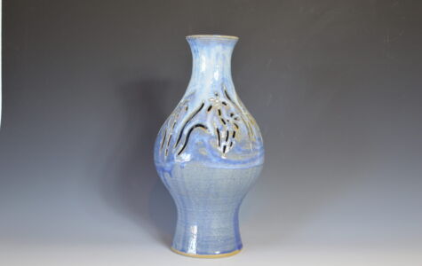 Vase with cut-out decoration (H = 10 1/2") - Sold