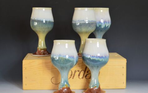 Set of 4 Wine Goblets, Sold