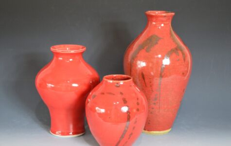 Various Flower Vases, ^" - Sold