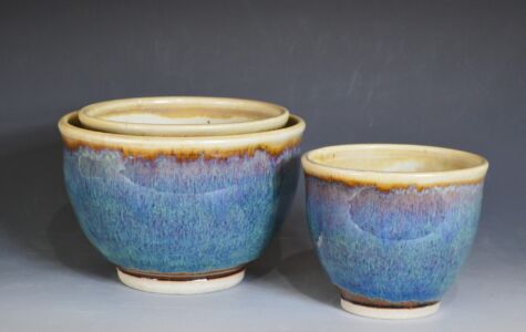 Set of 3 Serving Bowls, 6", 5" & 4", - Sold