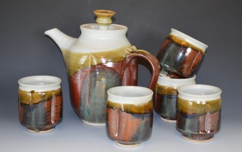 Tea Set with 4 Cups - $120