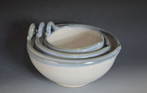 Set of 3 Mixing Bowls, 11", 9" & 7", Sold