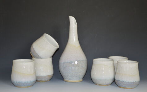 Decanter and set of 6 Cups - Sold