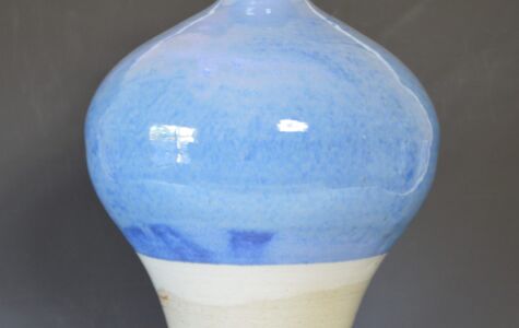 Blue & White Vase, 11" H - $75