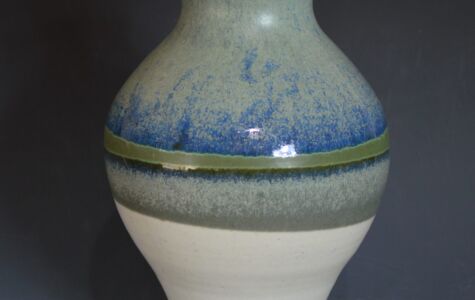 Flower Vase, 9" H, Sold