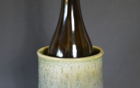 Green & White Wine Holder, Sold
