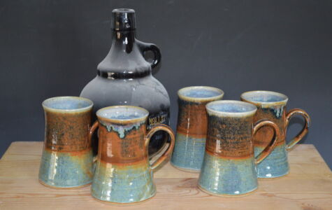 Set of 4 Beer Mugs, - Sold