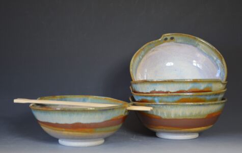 Set of 4 Chopstick Bowls, Sold