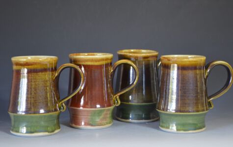 Set of 4 Coffee Cups, - Sold