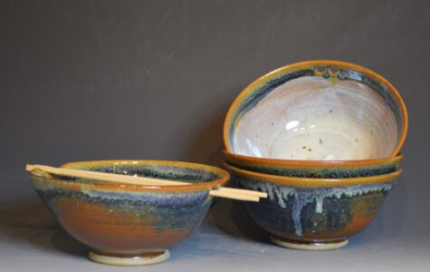 Set of 4 Chopstick Bowls, Sold