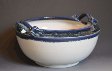 Blue & White Decorative Bowl, 9 1/2" W, - Sold