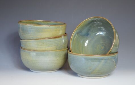 Set of 4 Soup Bowls (H = 2 1/2", W = 6") - Sold