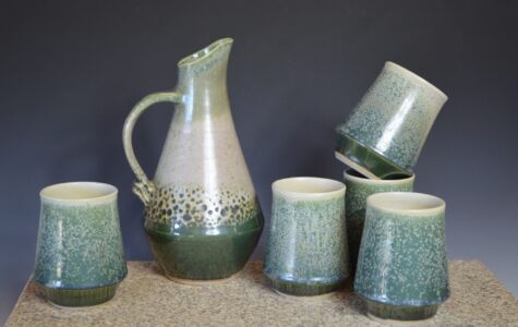 Wine Decanter and set of 4 cups - Sold